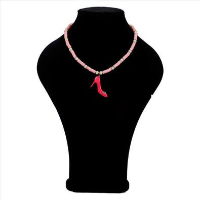 Fantasías Miguel Clave:ML3385 Collar Con Zapatilla Rosa