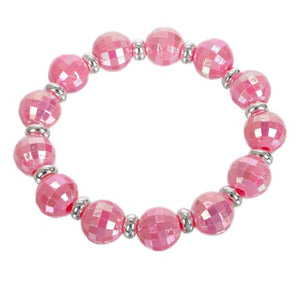 Pulsera Cuentas Rosa