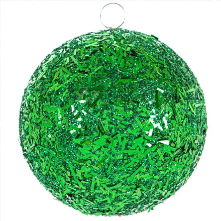 Esfera Verde Con Diamantina