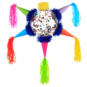 Piñata Con Globo Multicolor