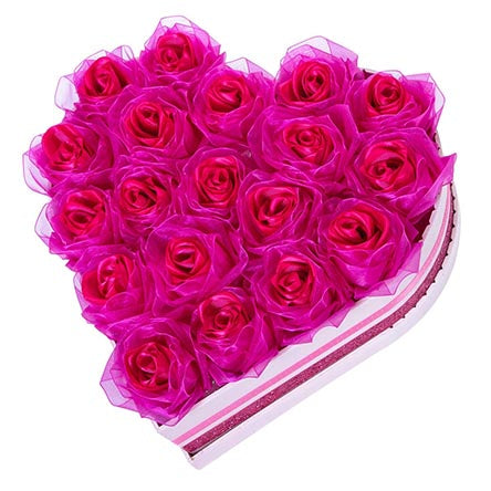 Rosas Eternas En Caja De Corazon
