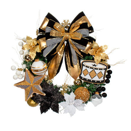 Corona De Pared Negro-Oro