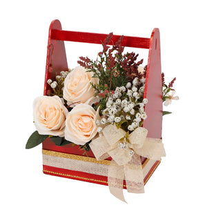 Arreglo Floral Marfil/Vino