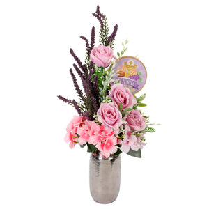 Arreglo Floral Lila-Rosa