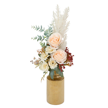 Arreglo Floral Crema