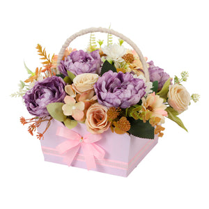 Bolsa Con Arreglo Floral Durazno