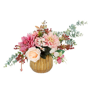 Arreglo Asimétrico Rosa Malva