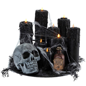 Adorno Cráneo Con Velas
