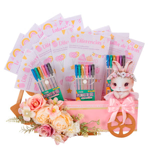 Carrito Juegos Baby Shower Conejita