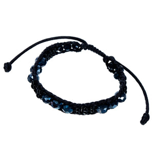 Pulsera Tejida Negra