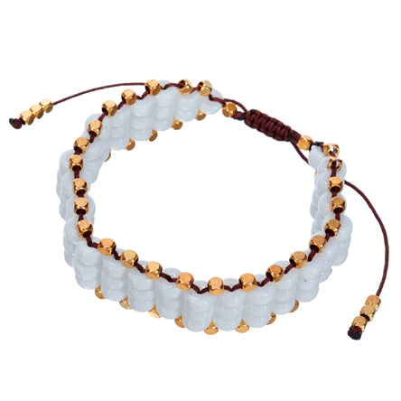 Pulsera Tejida Blanca