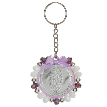 Llavero Virgen Lila