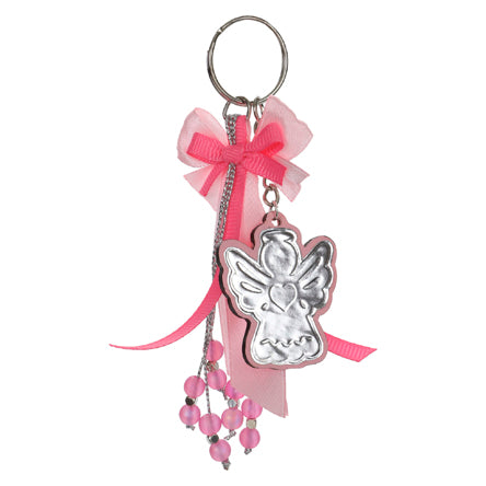 Llavero Ángel Rosa-Plata