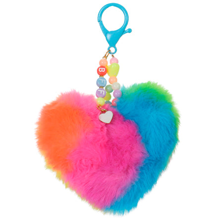 Llavero Corazón De Pompom