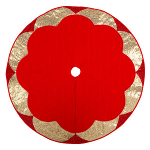 Pie De Arbol Rojo-Oro