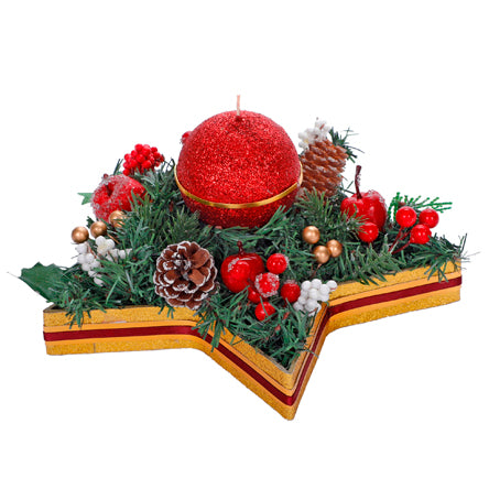 Estrella Centro De Mesa Navideño