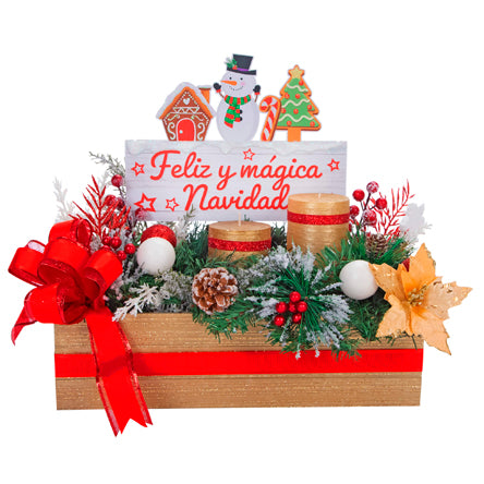 Centro De Mesa Navidad Magica