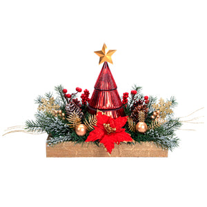 Arreglo Navideño Con Vela