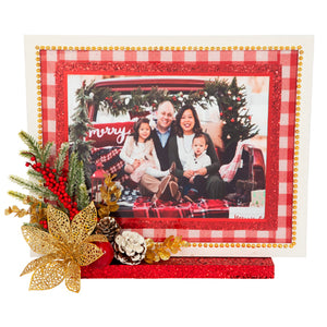 Portarretrato Navideño Rojo