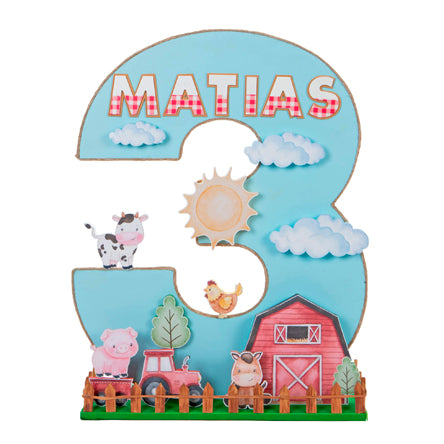 Adorno Numero 3  Granja