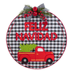 Esfera Feliz Navidad Camioneta