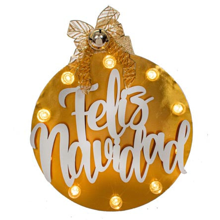 Esfera Feliz Navidad Con Foquitos