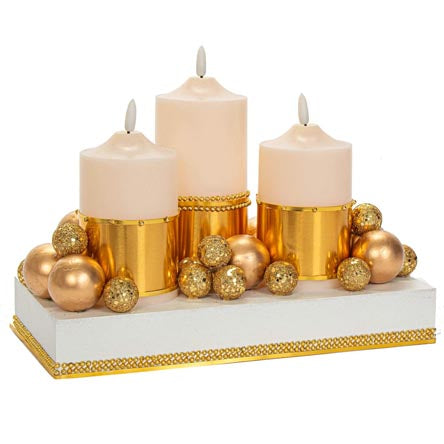 Centro De Mesa Con Velas