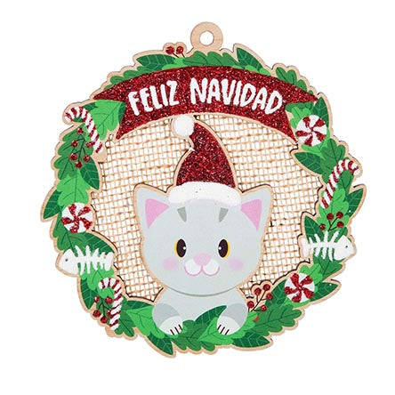 Esfera Gatito Navideño
