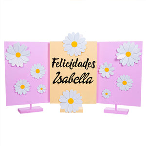 Letrero Felicidades Margaritas