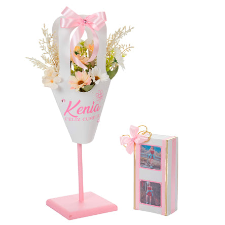 Arreglo Feliz Cumpleaños Rosa