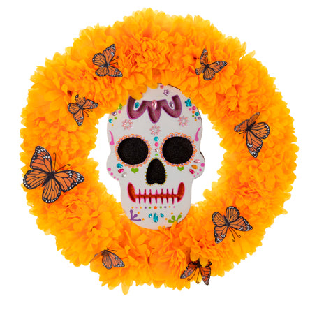 Corona Dia De Muertos Cempasúchil