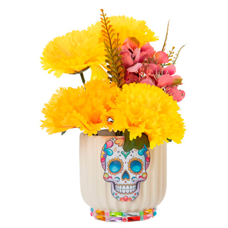 Arreglo Floral Dia De Muertos