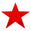 Fantasías Miguel Art.10313 Estrella Colores Metálico 125mm 15g  (aprox 12pz) Rojo