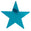 Fantasías Miguel Art.10313 Estrella Colores Metálico 125mm 15g  (aprox 12pz) Turquesa