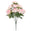 Fantasías Miguel Art.10481 Ramo Rosas Con Follaje x9 43cm 1pz Crema/Rosa