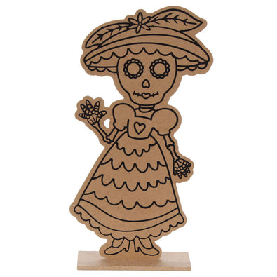 Fantasías Miguel Art.10702 Catrina Caricatura Serigrafía 30x15x5cm 1pz