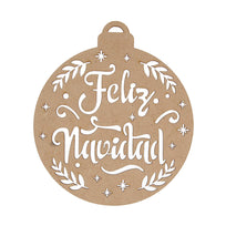 Art.10770 Esfera Navidad Calada 14x12cm