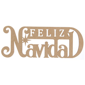 Art.10790 Letrero Feliz Navidad 11x32cm