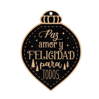 Art.10822 Letrero Navidad Negro 29cm