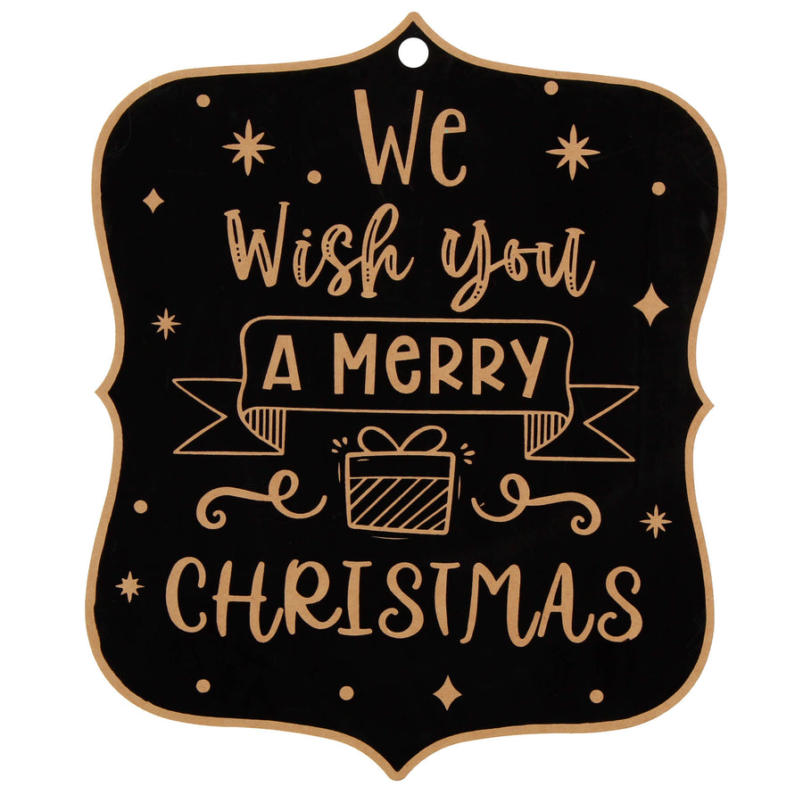 Art.10833 Letrero Navidad Negro 45cm