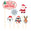Fantasías Miguel Art.10988 Adorno Pick Feliz Navidad  6pz Multi-Color
