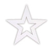 Fantasías Miguel Art.11028 Estrella Calada Chica 14x1.5cm 1pz