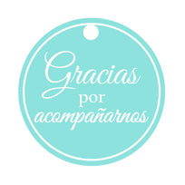 Art.11139 Tarjeta Gracias 3.5cm  24pz