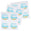 Fantasías Miguel Art.11469 Calcomanía Baby Shower 4.5cm 12pz Azul