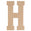 Fantasías Miguel Art.11486 Letras Mayúsculas Mdf 35cm 1pz H