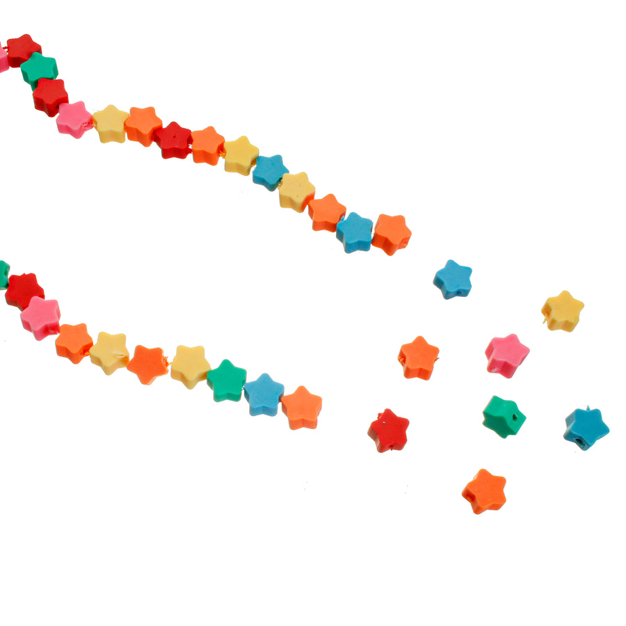 Art.1235 Cuenta Estrella Color Surtido 10mm Hilo 40cm (aprox 50)
