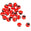 Fantasías Miguel Art.1360 Cuenta Plástica Ojo Turco 6mm 100pz Rojo
