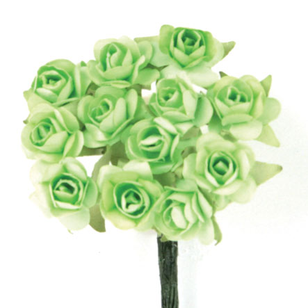 Art.169 Ramito Rosa De Papel X12 Flores