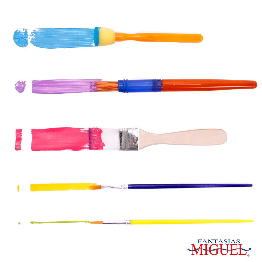 Art.3043 Pinceles Surtidos 5pz