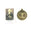 Fantasías Miguel Art.3323 Medalla San Benito Baño Plata 5.3x4.7cm 1pz Laton Viejo